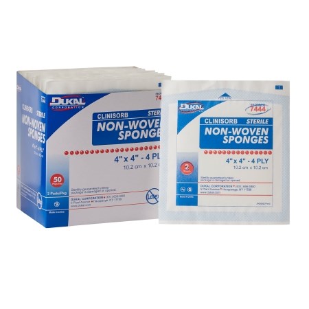 GAUZE SPONGE 4X4 STRL 4-PLY 2/PK