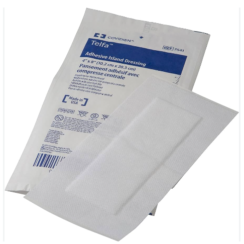 PAD TELFA ADHESIVE 4"X8" ISLAND DRESSING