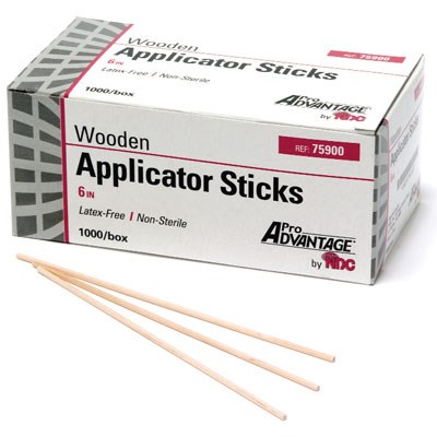 APPLICATOR STICK 6" NS WOOD