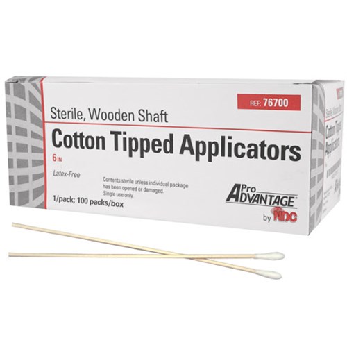 APPLICATOR COTTON TIP 6" STERILE PROADV