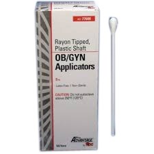 APPLICATOR RAYON TIP 8" OB/GYN NS PLSTC