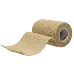 BANDAGE COHESIVE 3" ELASTIC TAN 5YDS