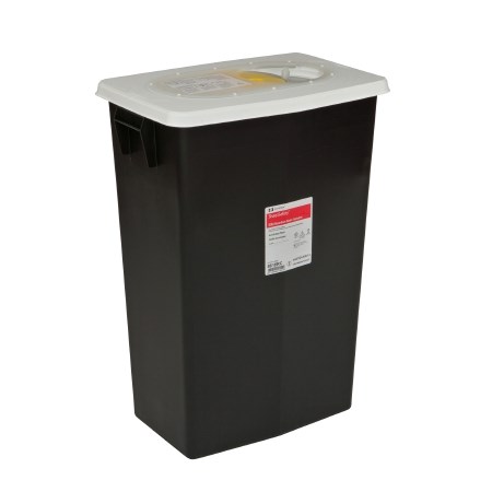 CONTAINER HAZARDOUS WASTE 18GAL BLK 5/CS