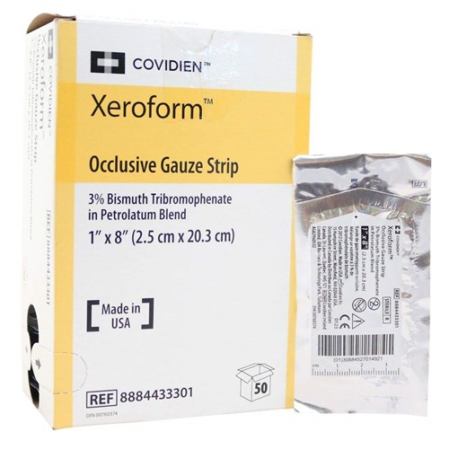 GAUZE XEROFORM PETROLATUM 1" x 8" BX/50