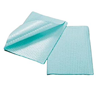 TOWELS 3-PLY POLYBCK 13"x18" BLUE CS/500