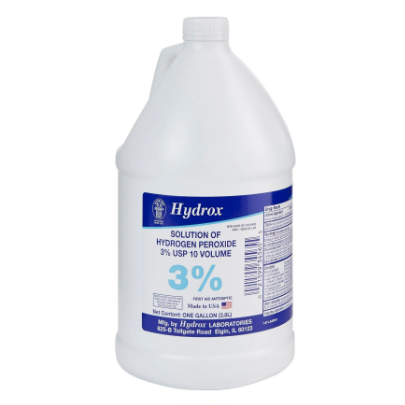 HYDROGEN PEROXIDE 3% GALLON 4EACH/CASE