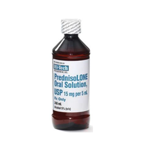 PREDNISOLONE SOLUTION 15MG/5ML 8 OZ