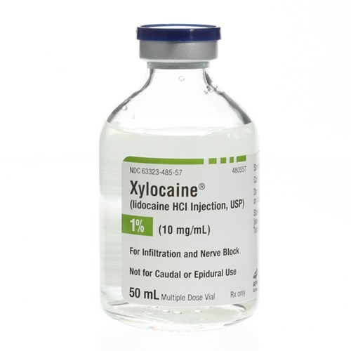 XYLOCAINE PLAIN 1% N-R 50ML MDV BX/25