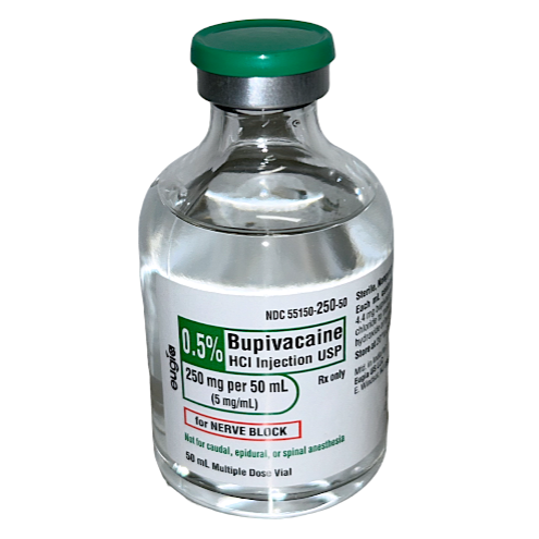 BUPIVACAINE MDV 0.5% 50ML  BX/25