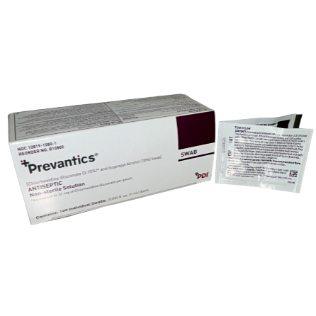 PAD CHLORHEXIDINE & ALCOHL PREP 10BX/CS