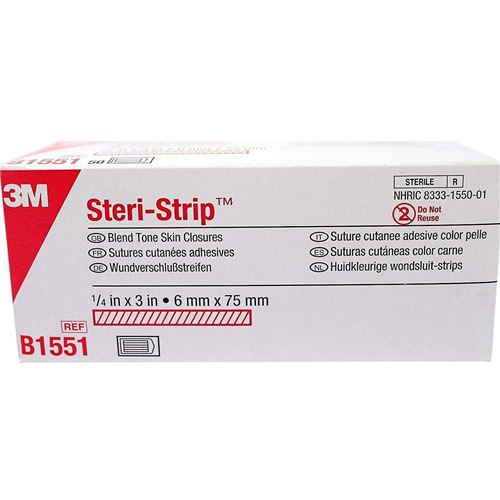 STERI STRIP SKIN CLOSURE 1/4x3" TAN BX/5