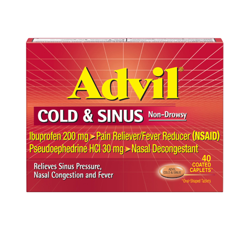 ADVIL COLD & SINUS CAP BX/40