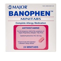 DIPHENHYDRAMINE 25MG TAB (BENADRYL)