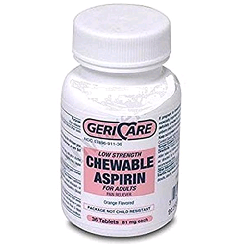 ASPIRIN 81MG CHEWABLE TABLETS