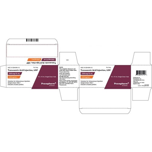 TRANEXAMIC ACID SDV 100MG 10/BX