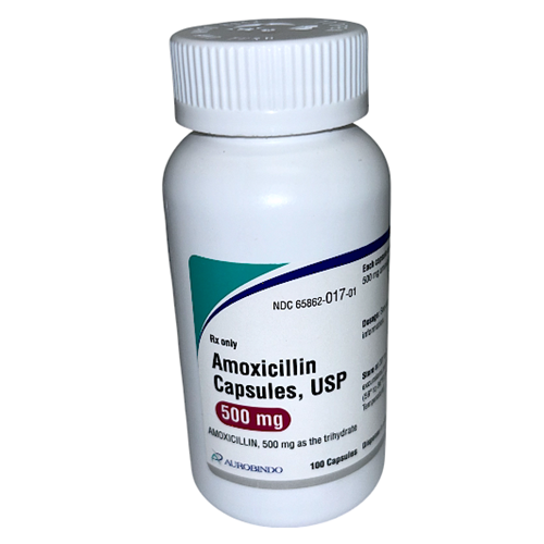 AMOXICILLIN 500MG CAPSULE BT/100