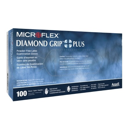 GLOVES DIAMOND GRIP PLUS LATEX SMALL