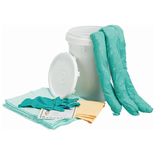 CHEMICAL SPILL KIT 6.5GL WHITE POLY