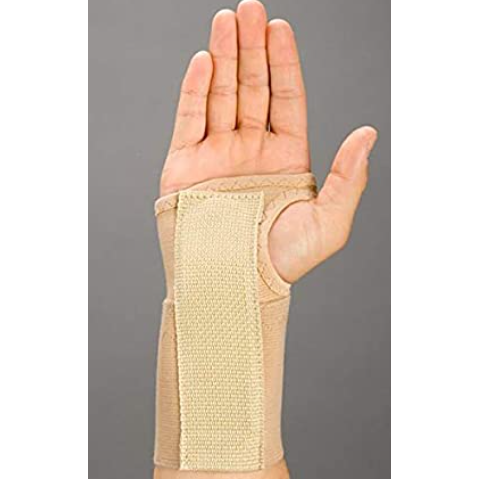 BRACE WRIST ELASTIC BEIGE 6" LARGE LEFT