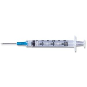 SYRINGE NEEDLE BD 3ML 25G x 5/8" BX/100