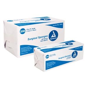 GAUZE SPONGE 4X4 8-PLY WOVEN DYNAREX