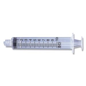 SYRINGE 10ML CONTROL LUER LOK 4BX/CS