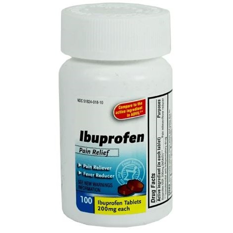 IBUPROFEN 200MG TABLETS 100/BT 24/CS