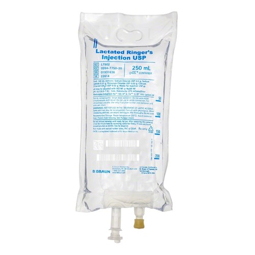 LACTATED RINGERS 250ML BAGS