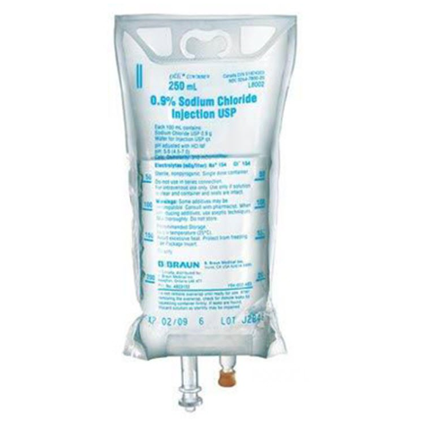 SODIUM CHLORIDE 0.9% 250ML INJ BAG