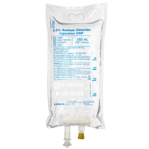 SODIUM CHLORIDE 0.9% 250ML INJ BAG