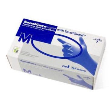 GLOVES NITRILE SENSICARE ICE MEDIUM