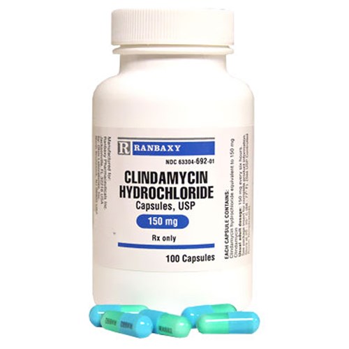 CLINDAMYCIN 150MG CAPSULES BT/100