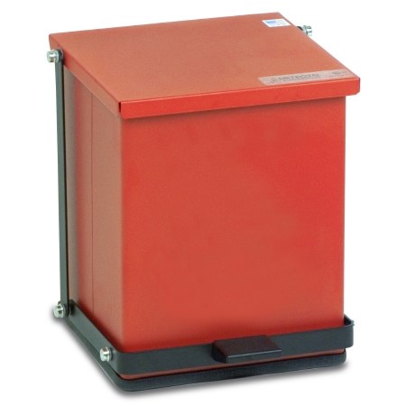 RECEPTACLE BIOHAZARD RED 16 QT