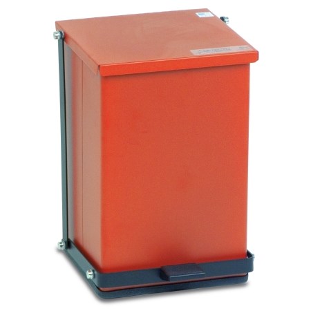 RECEPTACLE RED 24QT 16H X 11.33W X 12.6