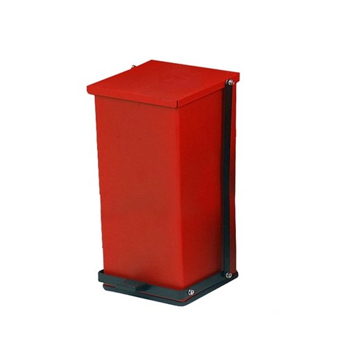 RECEPTACLE BIOHAZARD RED 48 QT