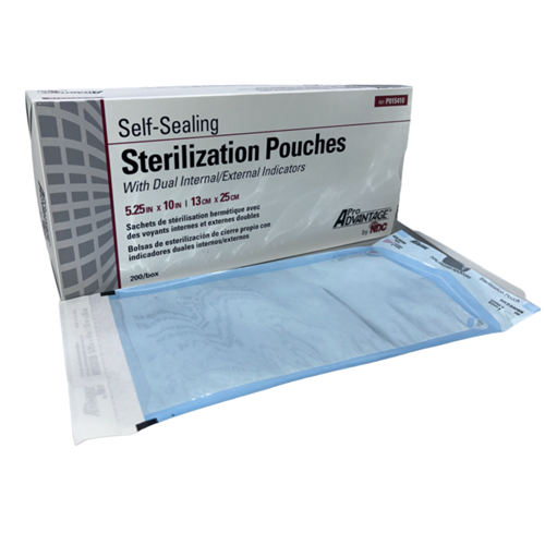 POUCH STERILIZ 5.25x10" SELF SEAL BX/200