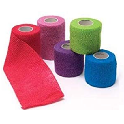 BANDAGE COHESIVE 2"X 5YD ASST COLOR