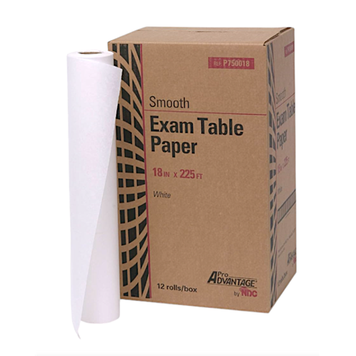 PAPER TABLE 18" x 225 FT SMOOTH WH CS/12