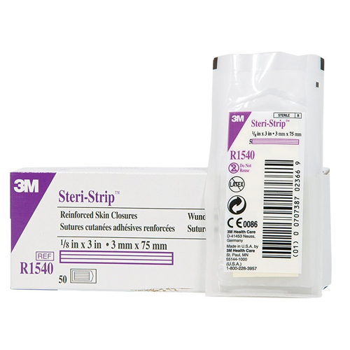 STERI STRIP SKIN CLOSURE 1/8x3" WH BX/50