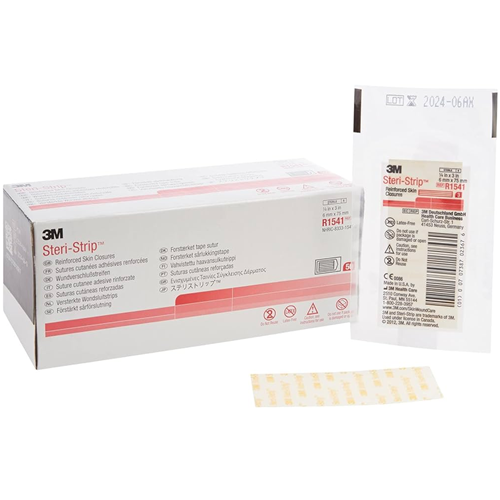 STERI STRIP SKIN CLOSURE 1/4x3" WH BX/50