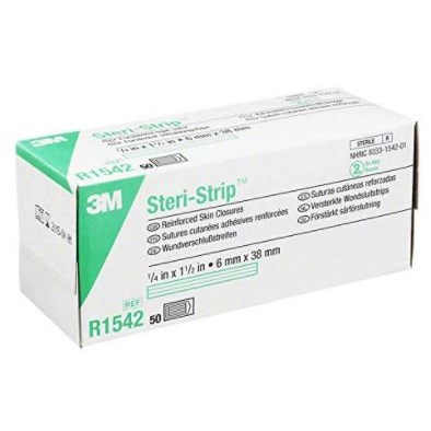 STERI STRIP SKIN CLOSURE 1/4x4" WH BX/50