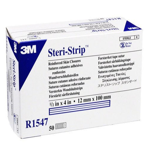 STERI STRIP SKIN CLOSURE 1/2x4" WH BX/50