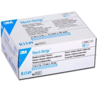 STERI STRIP SKIN CLOSURE 1/2x2" WH BX/50