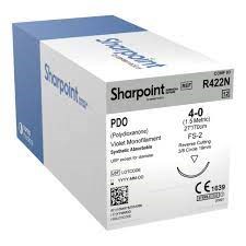 SUTURE 4/0 27" PDS/PDO VIOLET FS-2 BX/12