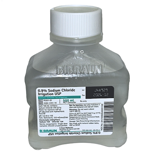 SODIUM CHLORIDE IRRIG 0.9% 500ML  CS/16