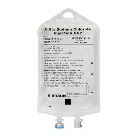 SODIUM CHLORIDE 0.9% 100ML MINI INJ BAG