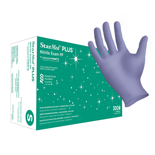 GLOVES NITRILE STARMED SMALL PURPLE