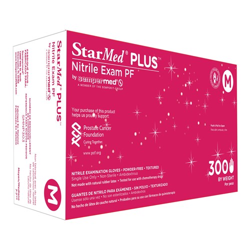 GLOVES NITRILE STARMED PLUS MEDIUM