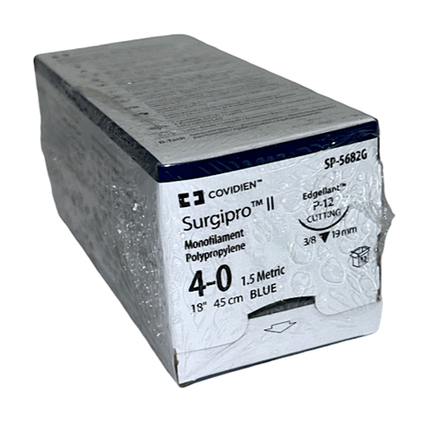 SUTURE 4/0 18" POLYPROPYLENE P-12 BX/12