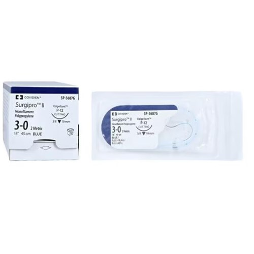 SUTURE PREM 3/0 BLUE 18" P-12 3/8